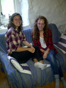 Erin & Julia (Oberlin College) at Rhenigidale Gatliff Hostel SYHA